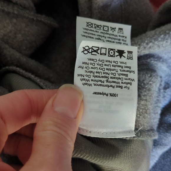 Eddie Bauer Gray Quarter Snap Fleece Pullover - Picture 4 of 4